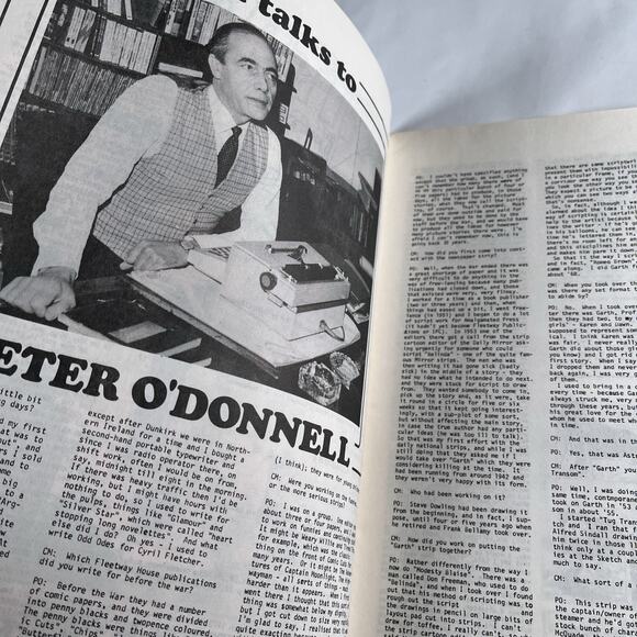 Comic Media #9 - 1973 UK Comic Zines Modesty Blaise Issue Peter O'Donnell Rare - Picture 4 of 10